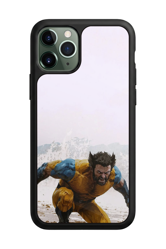 iPhone 11 Pro Max Uyumlu Wolverine Tasarımlı Glossy Premium Kılıf