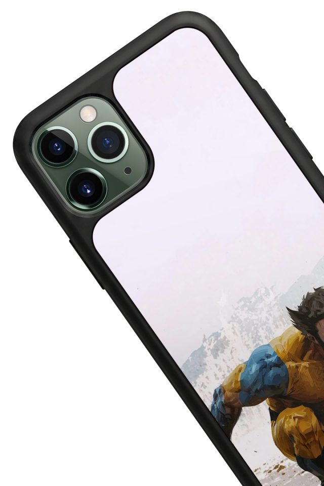 iPhone 11 Pro Max Uyumlu Wolverine Tasarımlı Glossy Premium Kılıf