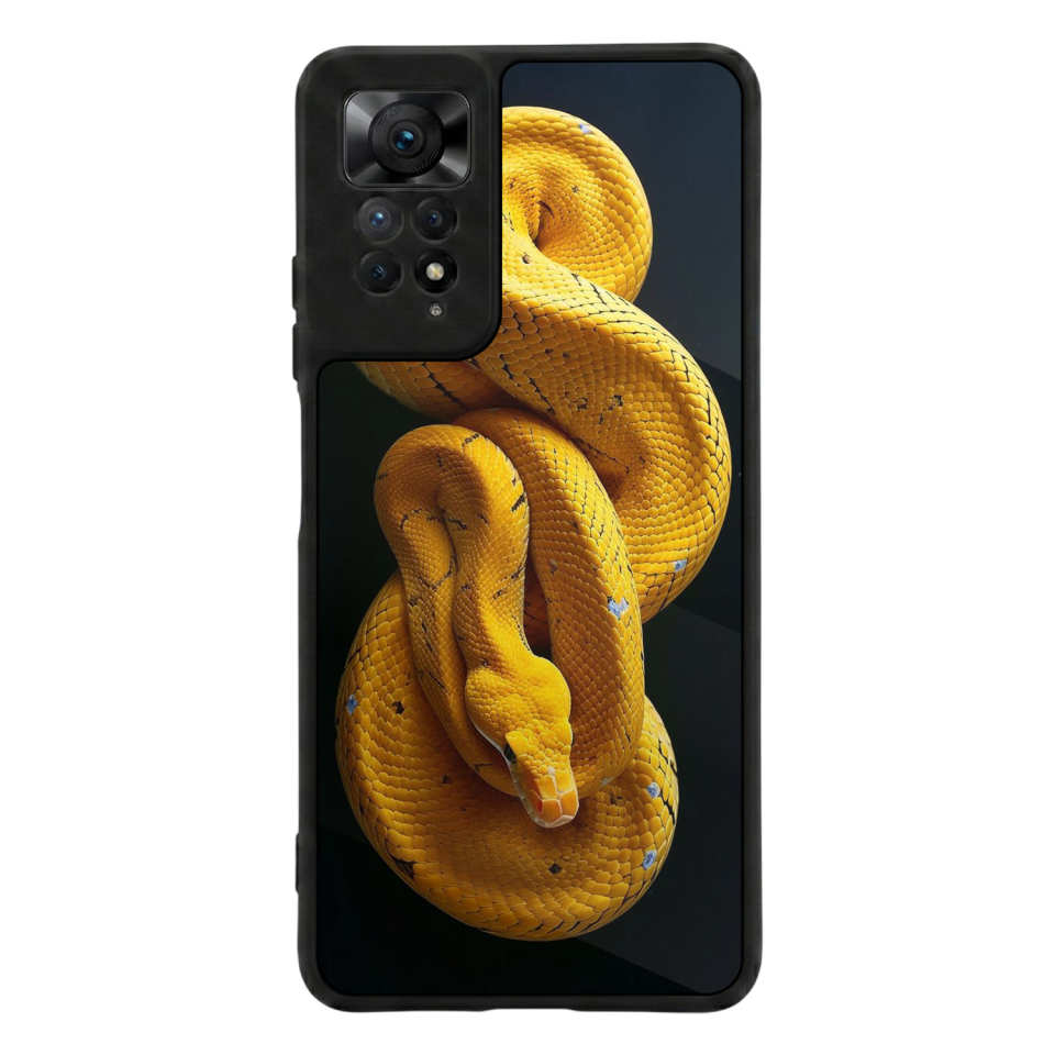 Xiaomi Redmi Note 11 Pro Uyumlu Yılan Tasarımlı Glossy Premium Kılıf