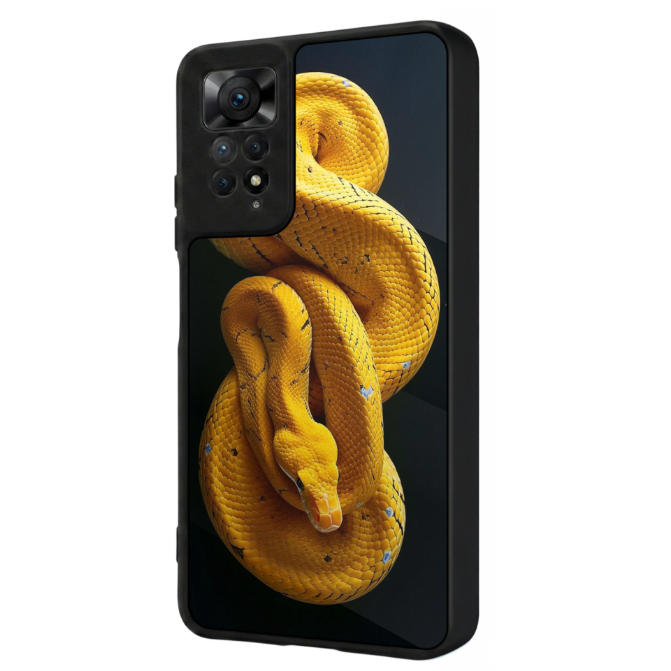 Xiaomi Redmi Note 11 Pro Uyumlu Yılan Tasarımlı Glossy Premium Kılıf
