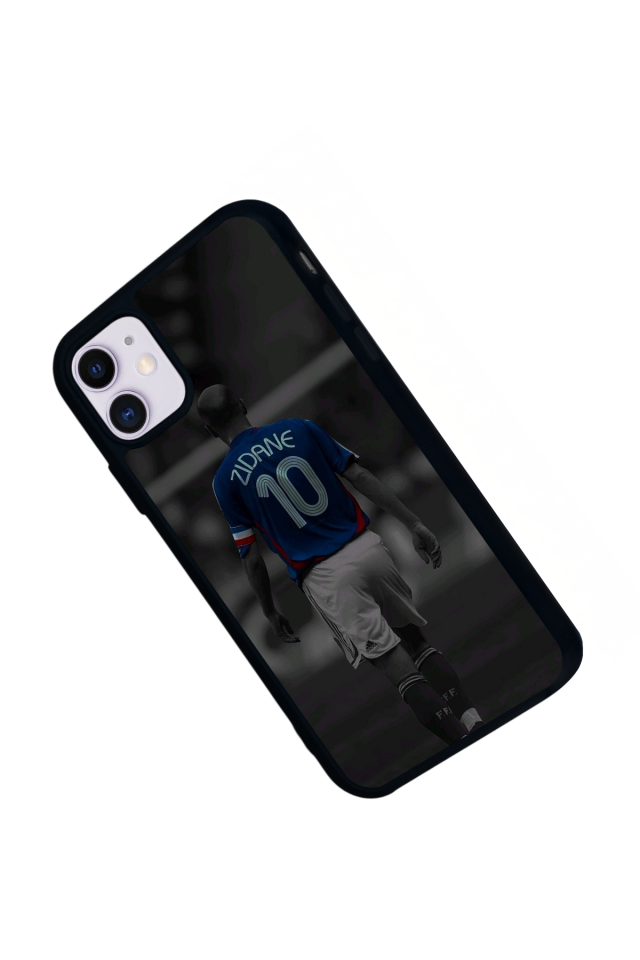iPhone 11 Uyumlu Zidane Tasarımlı Glossy Premium Kılıf