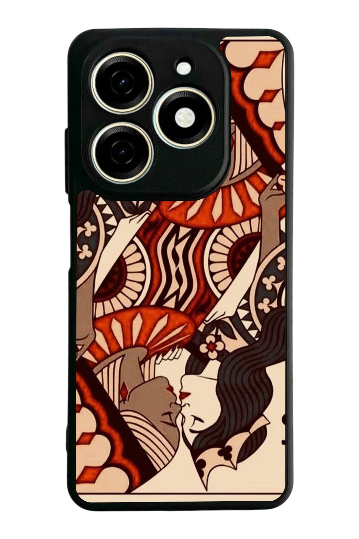Tecno Spark 20/20C Uyumlu Kalp Love Tasarımlı Glossy Premium Kılıf