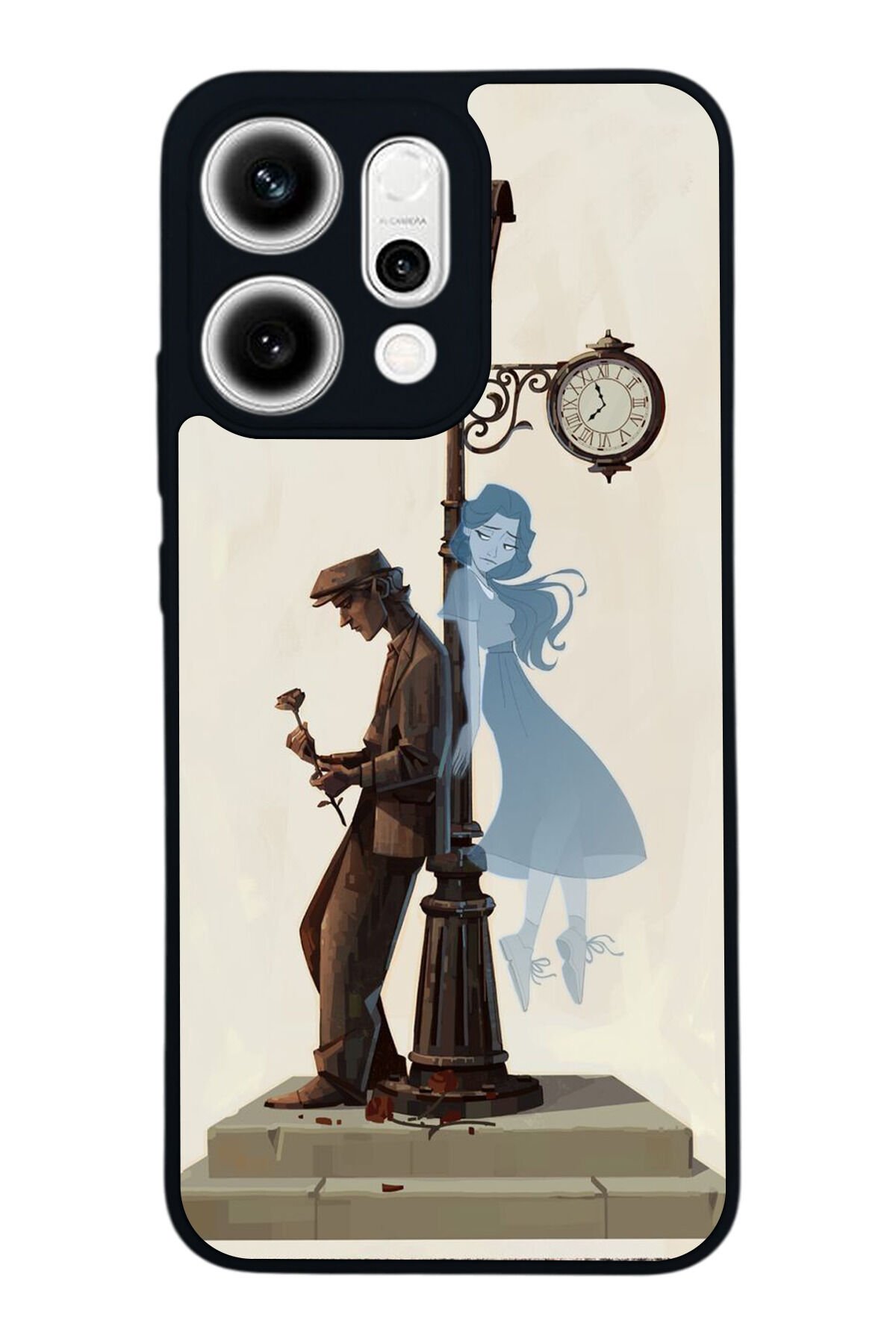 Oppo Reno 14 Uyumlu Kalp Love Tasarımlı Glossy Premium Kılıf