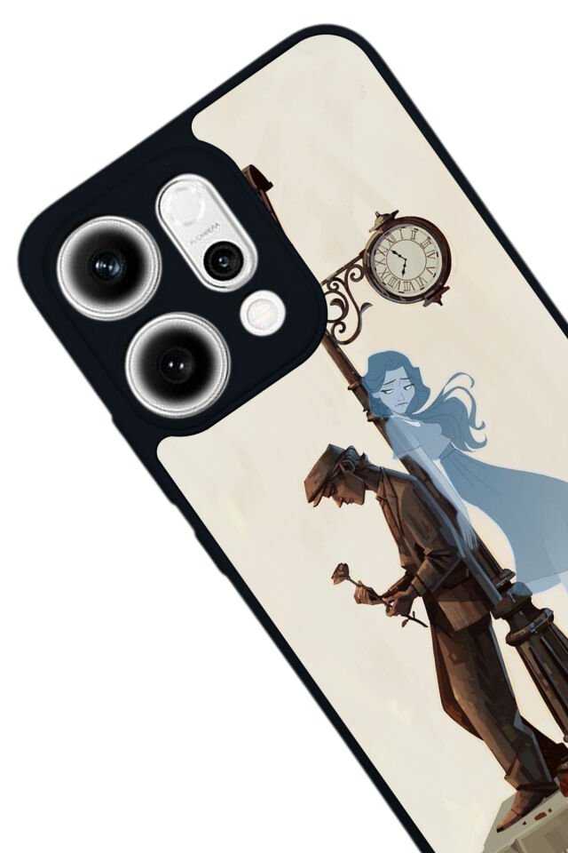 Oppo Reno 14 Uyumlu Kalp Love Tasarımlı Glossy Premium Kılıf