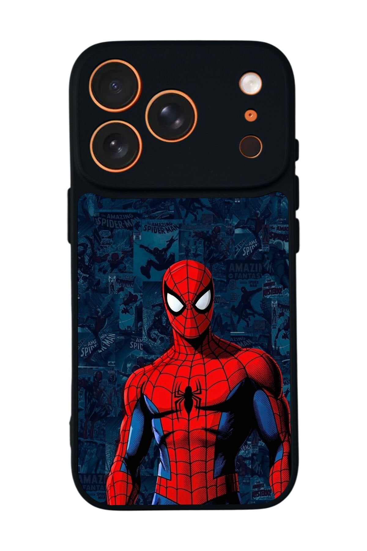 iPhone 17 Pro Max Uyumlu Spider Man ( Örümcek Adam ) Tasarımlı Glossy Premium Kılıf