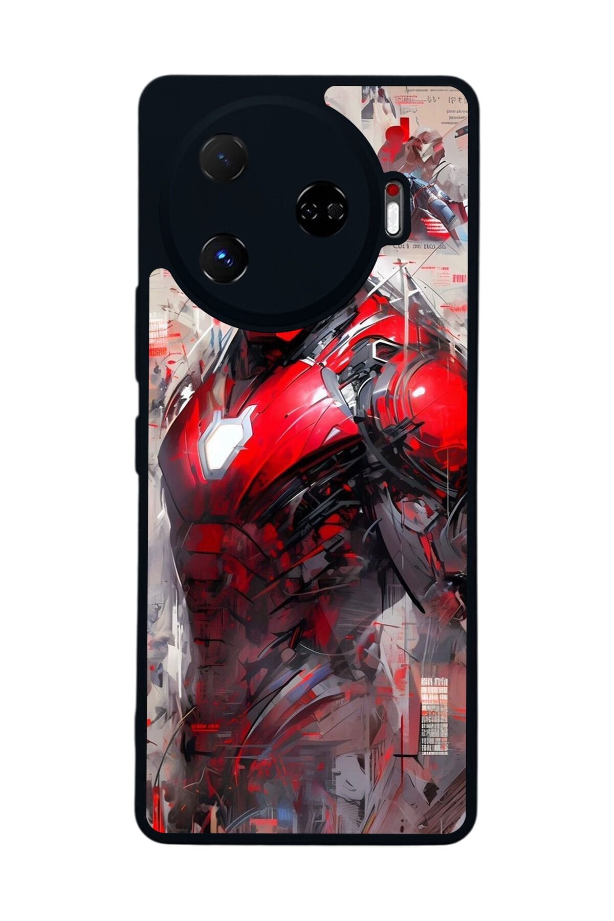 Tecno Camon 30 Pro Uyumlu Iron Man ( Demir Adam ) Tasarımlı Glossy Premium Kılıf