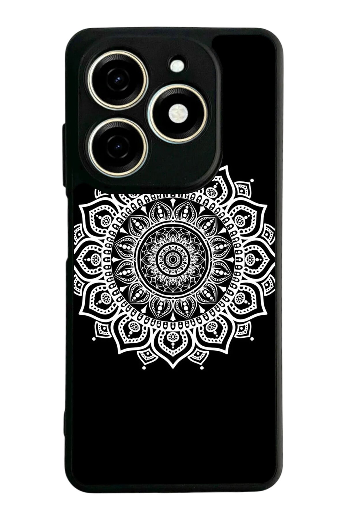 Infınıx Smart 8 Pro Uyumlu Mandala Tasarımlı Glossy Premium Kılıf