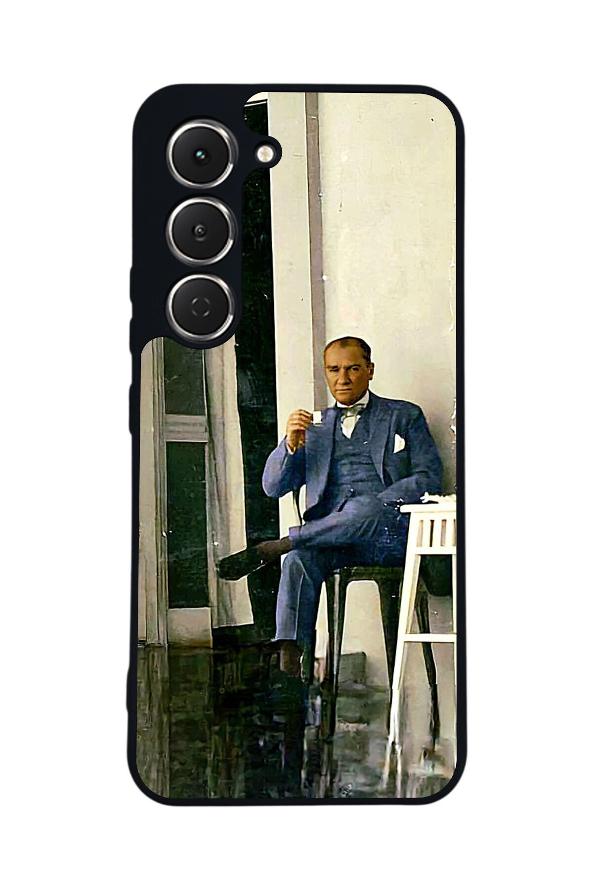 Tecno Spark 40 Pro Uyumlu Mustafa Kemal Ataturk Tasarımlı Glossy Premium Kılıf