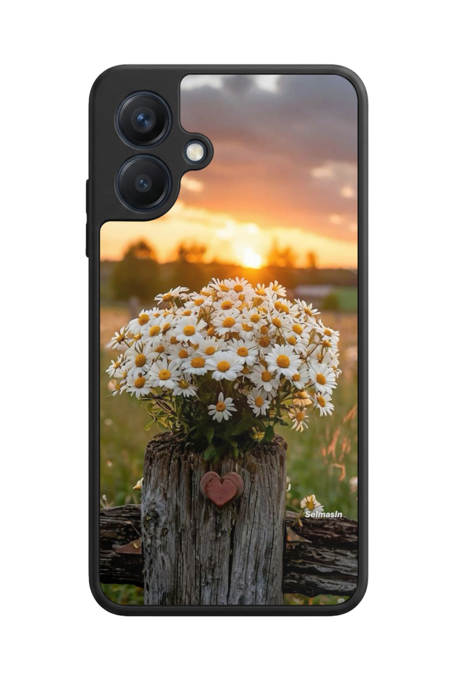 Samsung Galaxy A07 Uyumlu Cicek Tasarımlı Glossy Premium Kılıf