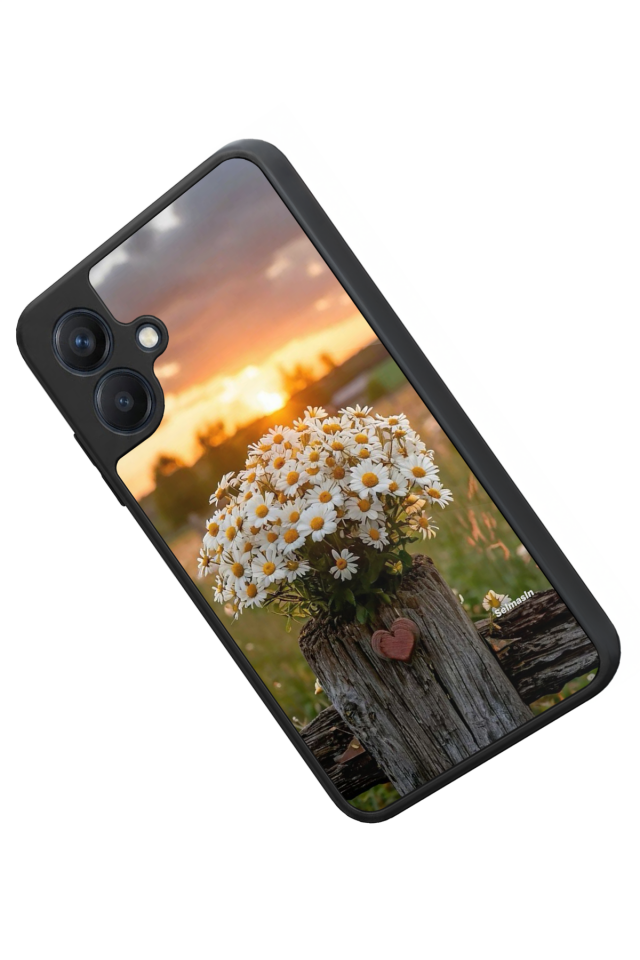 Samsung Galaxy A07 Uyumlu Cicek Tasarımlı Glossy Premium Kılıf