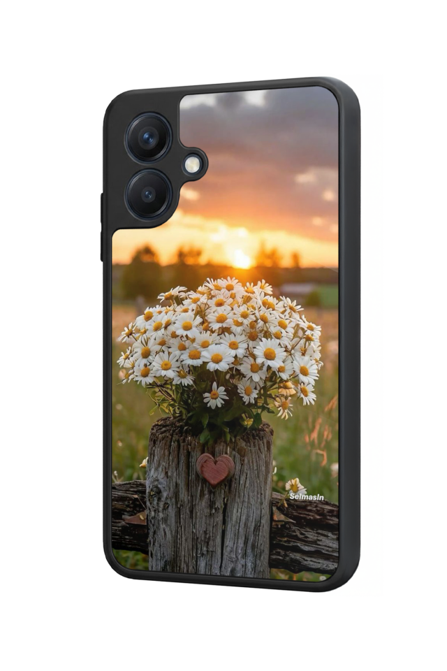 Samsung Galaxy A07 Uyumlu Cicek Tasarımlı Glossy Premium Kılıf