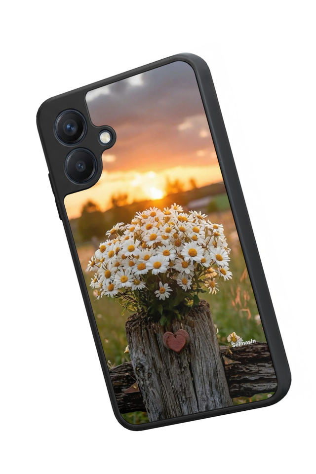 Samsung Galaxy A07 Uyumlu Cicek Tasarımlı Glossy Premium Kılıf