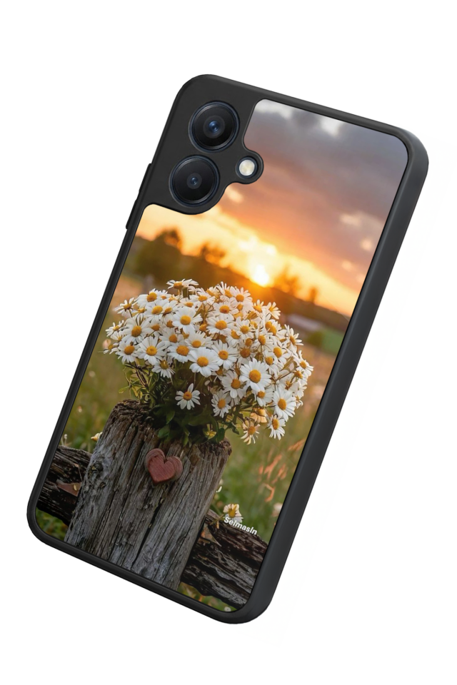 Samsung Galaxy A07 Uyumlu Cicek Tasarımlı Glossy Premium Kılıf