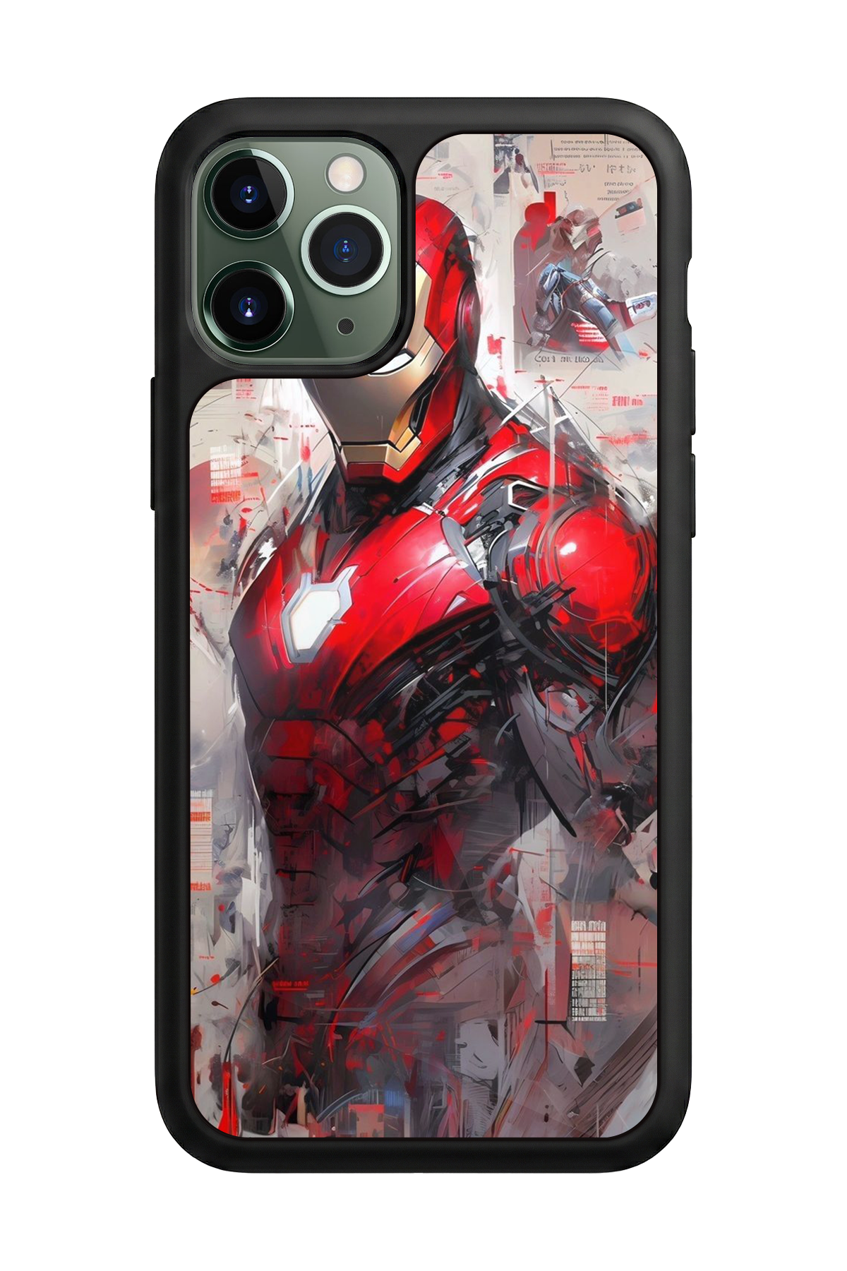 iPhone 11 Pro Uyumlu Iron Man ( Demir Adam ) Tasarımlı Glossy Premium Kılıf