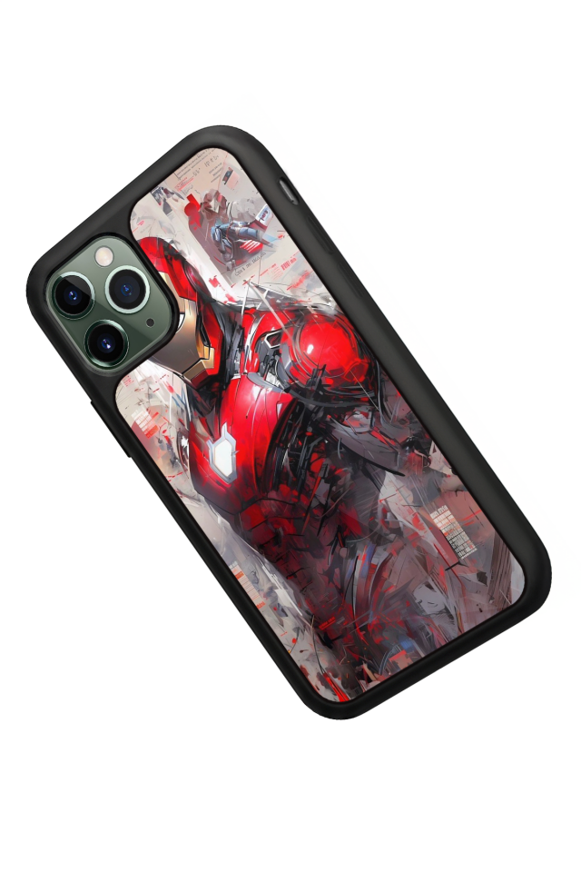 iPhone 11 Pro Uyumlu Iron Man ( Demir Adam ) Tasarımlı Glossy Premium Kılıf