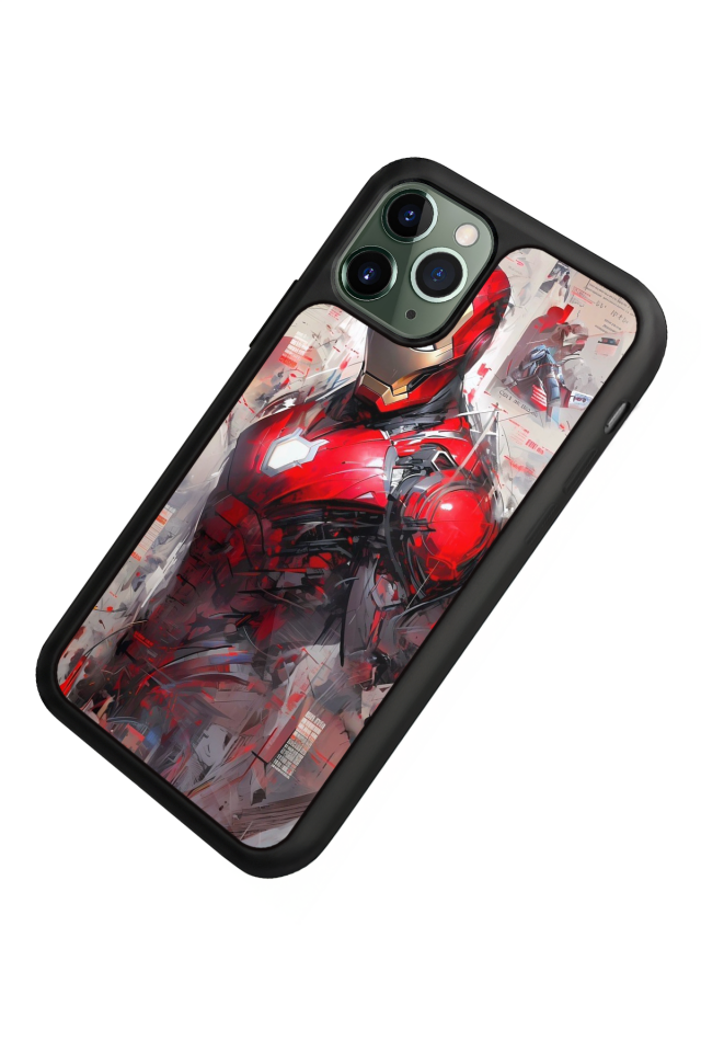 iPhone 11 Pro Uyumlu Iron Man ( Demir Adam ) Tasarımlı Glossy Premium Kılıf
