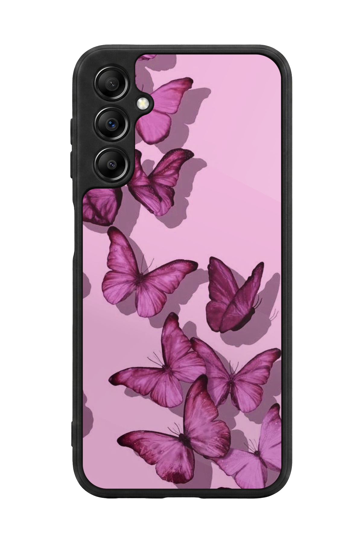 Samsung Galaxy A14 Uyumlu Kelebek Tasarımlı Glossy Premium Kılıf