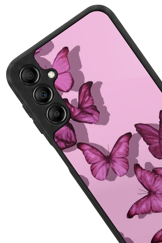 Samsung Galaxy A14 Uyumlu Kelebek Tasarımlı Glossy Premium Kılıf