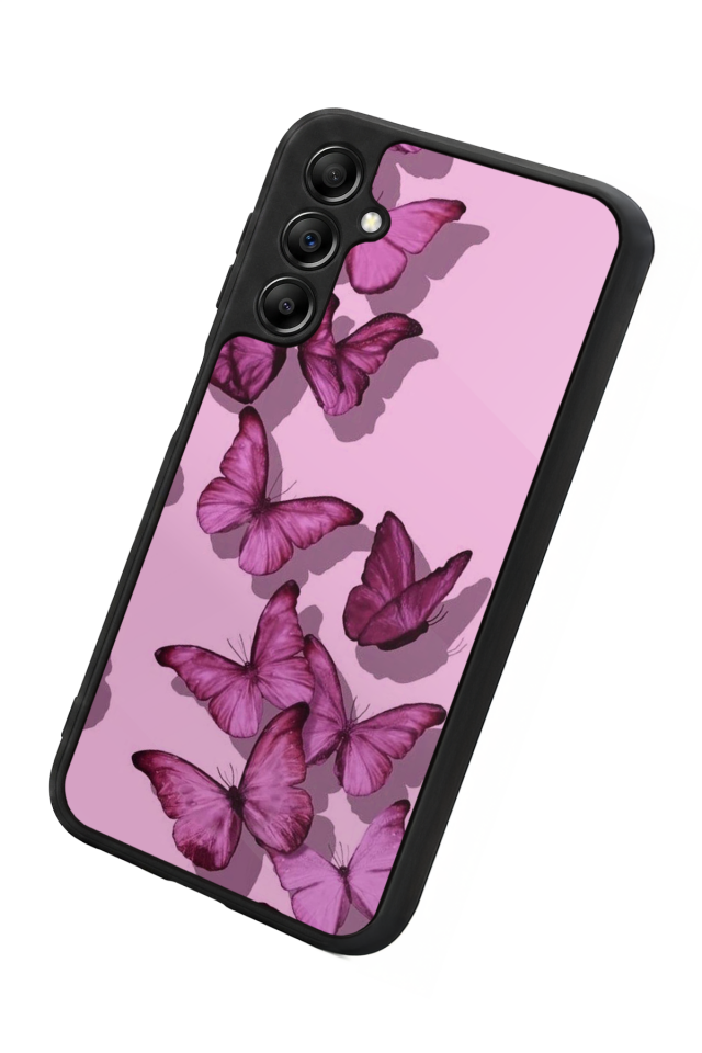 Samsung Galaxy A14 Uyumlu Kelebek Tasarımlı Glossy Premium Kılıf