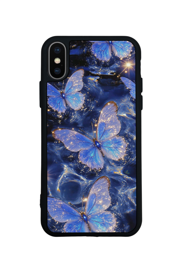 iPhone XS Max Uyumlu Kelebek Tasarımlı Glossy Premium Kılıf