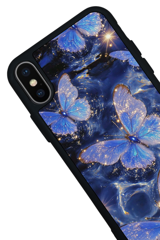 iPhone XS Max Uyumlu Kelebek Tasarımlı Glossy Premium Kılıf