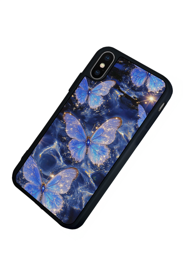 iPhone XS Max Uyumlu Kelebek Tasarımlı Glossy Premium Kılıf
