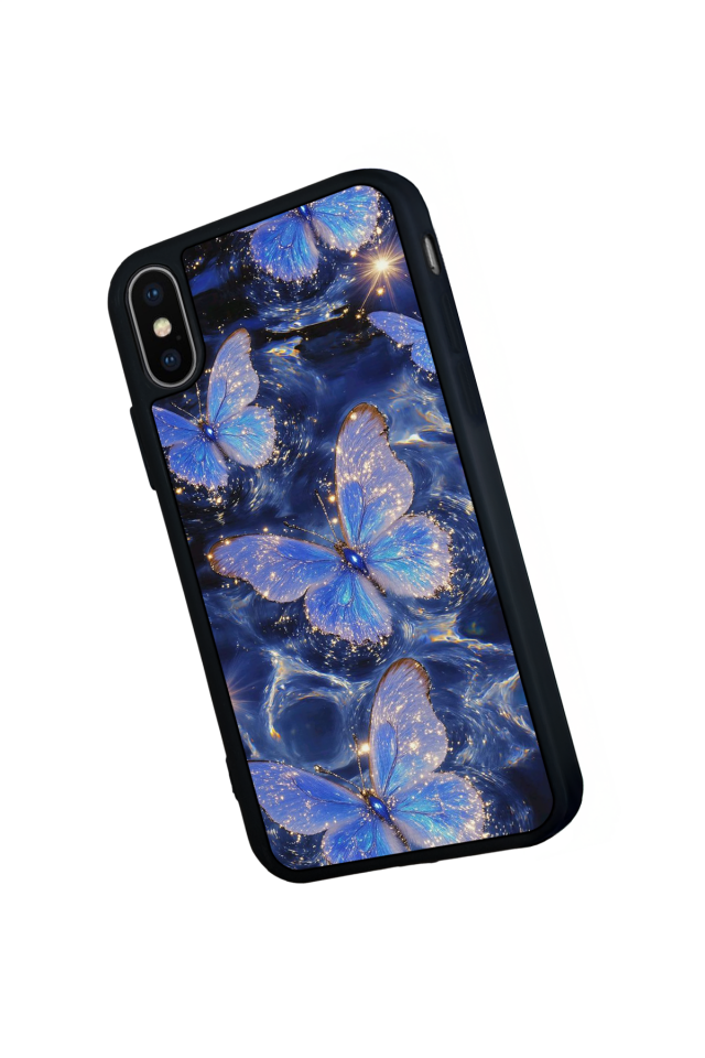iPhone XS Max Uyumlu Kelebek Tasarımlı Glossy Premium Kılıf