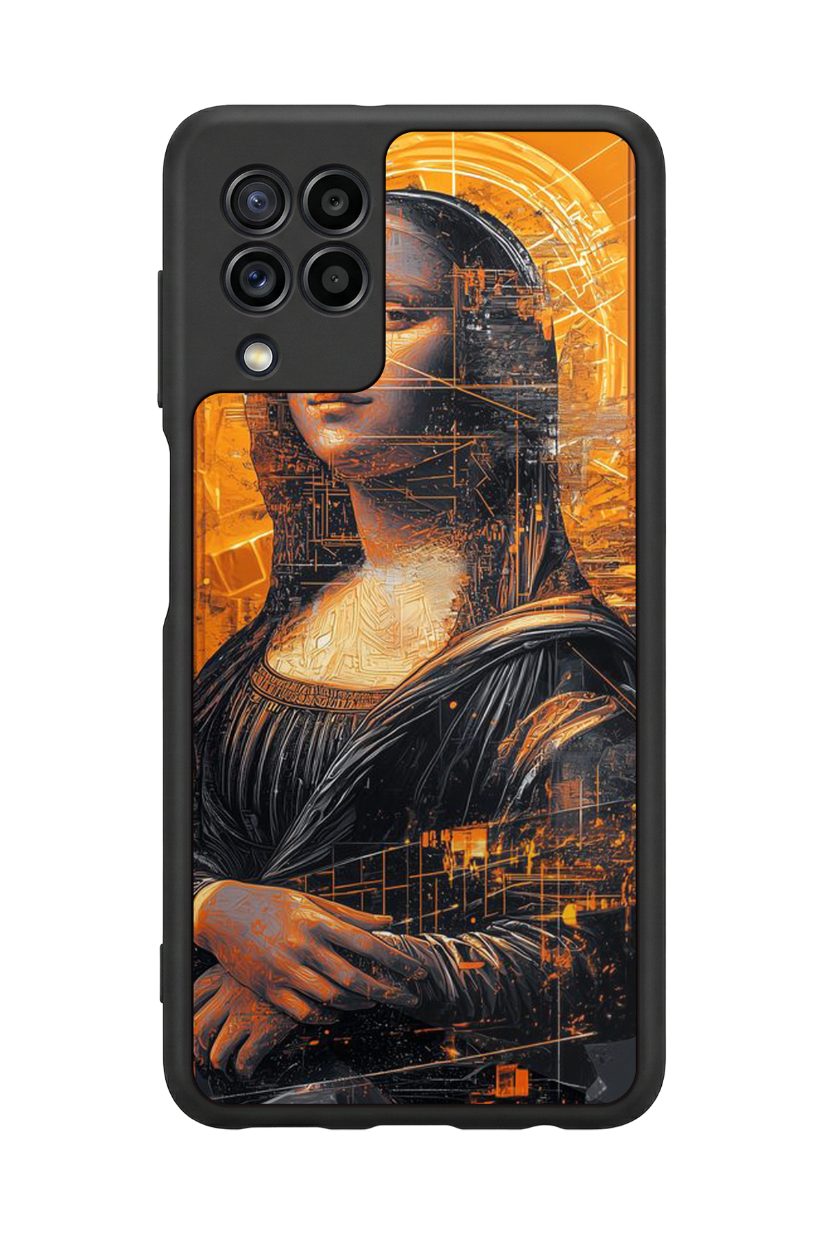Samsung Galaxy M22 Uyumlu Monalisa Tasarımlı Glossy Premium Kılıf