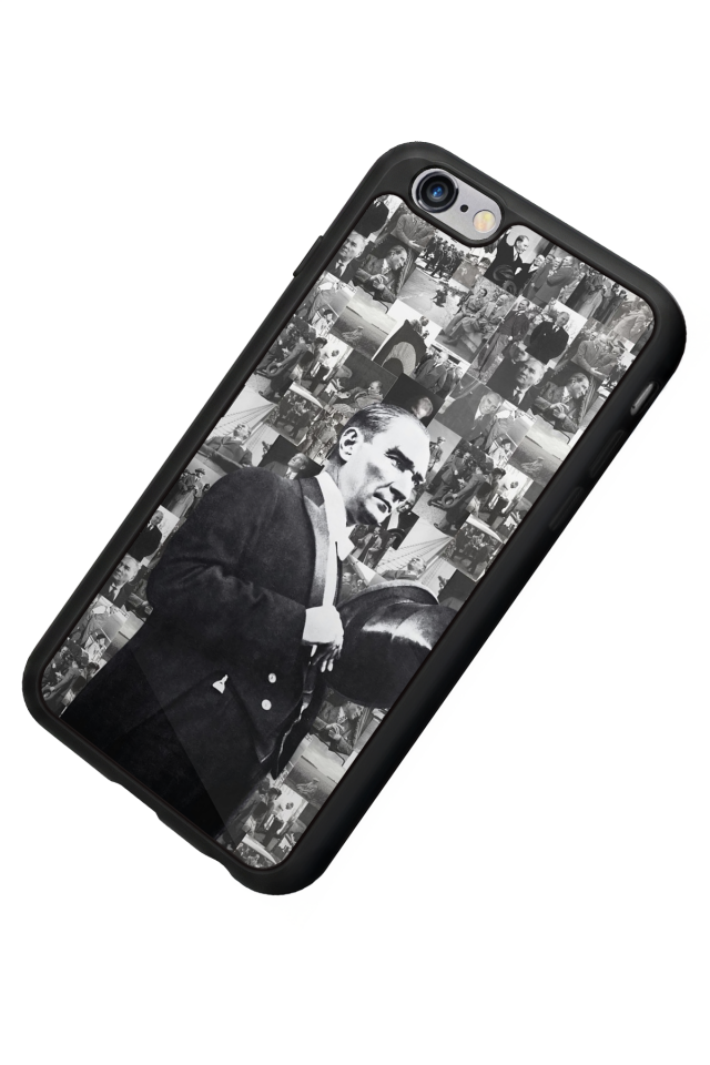 iPhone 6 Plus Uyumlu Mustafa Kemal Ataturk Tasarımlı Glossy Premium Kılıf
