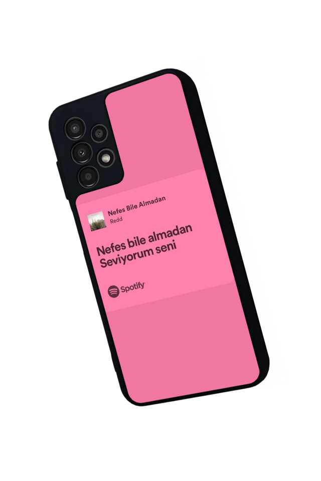 Samsung Galaxy A23 Uyumlu Sarki Sozleri Tasarımlı Glossy Premium Kılıf