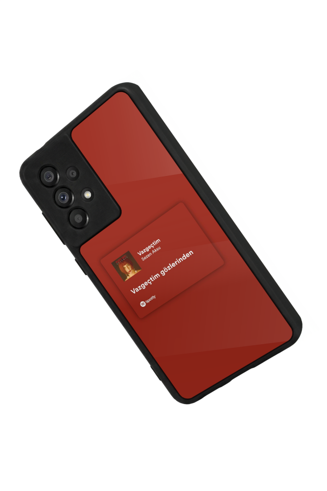 Samsung Galaxy A73 Uyumlu Sarki Sozleri Tasarımlı Glossy Premium Kılıf