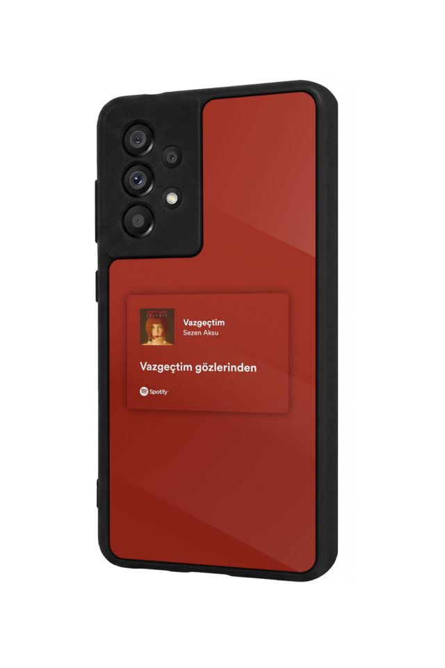 Samsung Galaxy A73 Uyumlu Sarki Sozleri Tasarımlı Glossy Premium Kılıf
