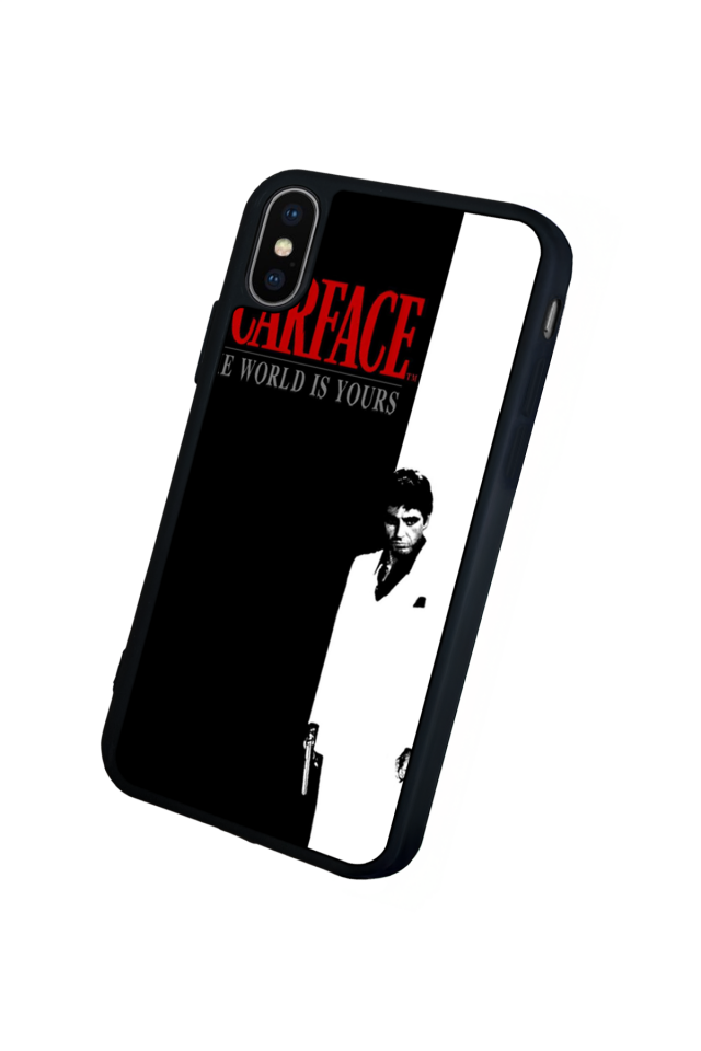 iPhone X/ XS Uyumlu Scarface Tasarımlı Glossy Premium Kılıf