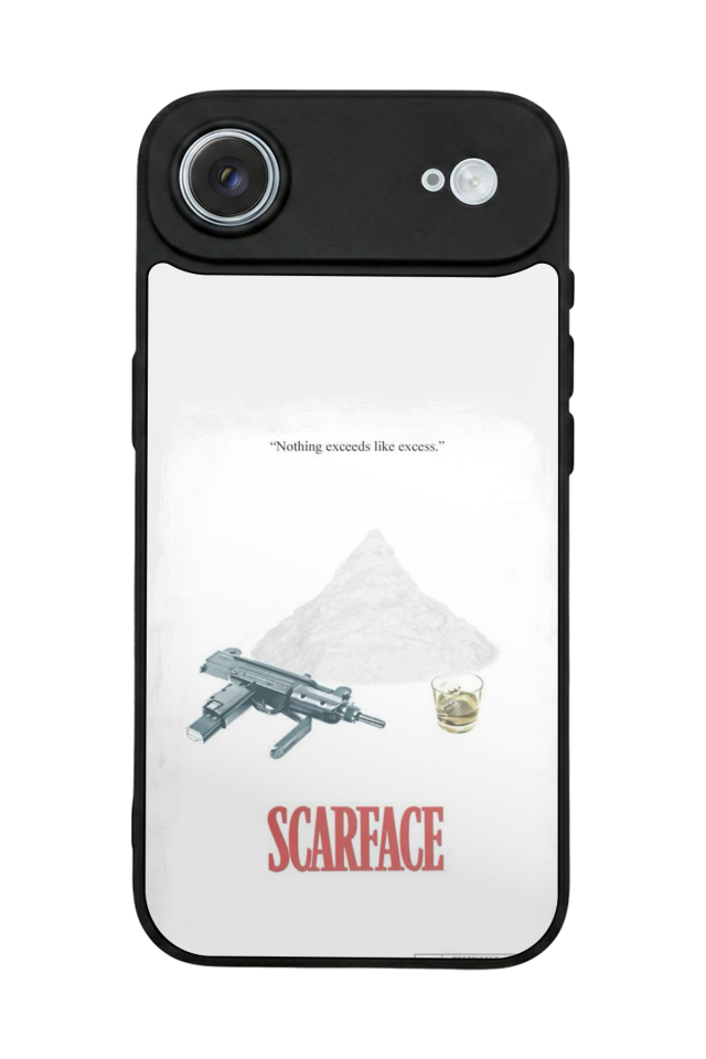 iPhone 17 Air Uyumlu Scarface Tasarımlı Glossy Premium Kılıf