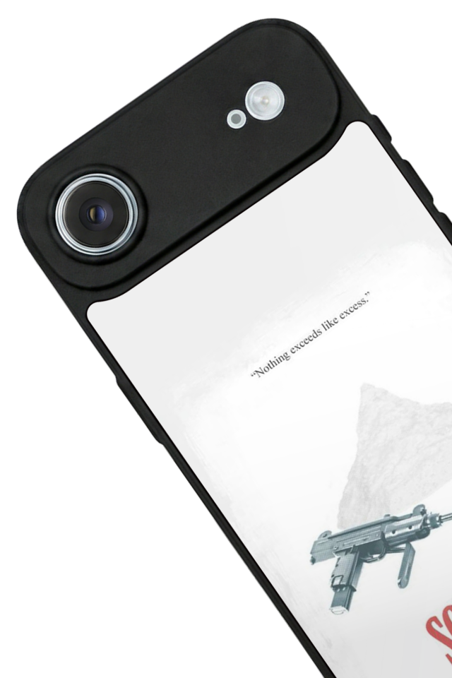 iPhone 17 Air Uyumlu Scarface Tasarımlı Glossy Premium Kılıf