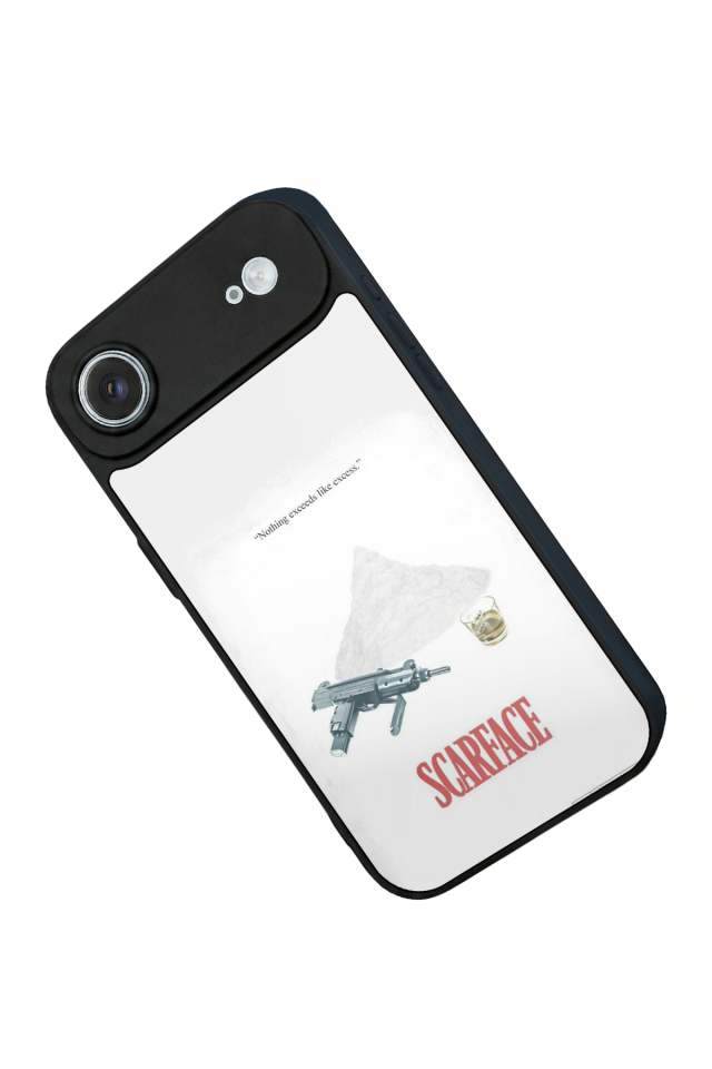 iPhone 17 Air Uyumlu Scarface Tasarımlı Glossy Premium Kılıf