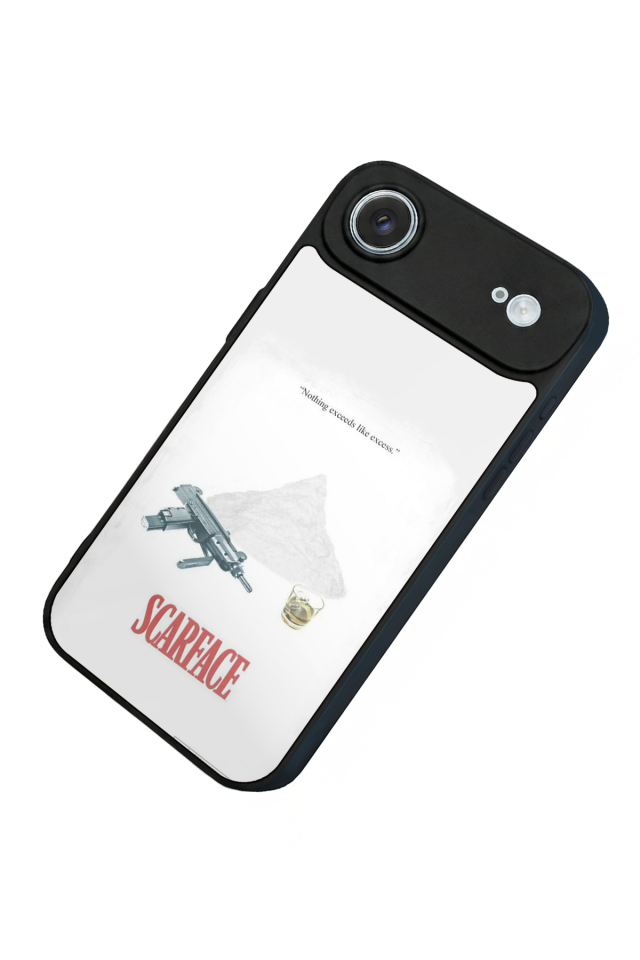 iPhone 17 Air Uyumlu Scarface Tasarımlı Glossy Premium Kılıf