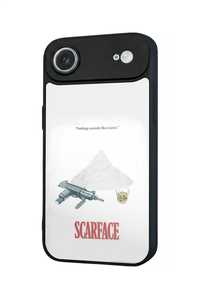 iPhone 17 Air Uyumlu Scarface Tasarımlı Glossy Premium Kılıf