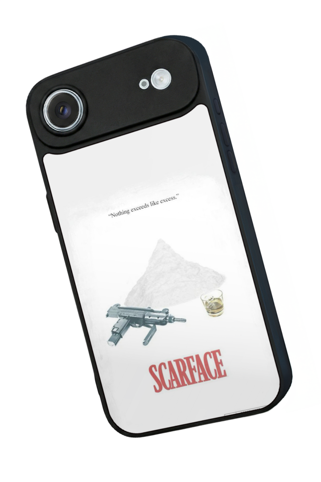iPhone 17 Air Uyumlu Scarface Tasarımlı Glossy Premium Kılıf