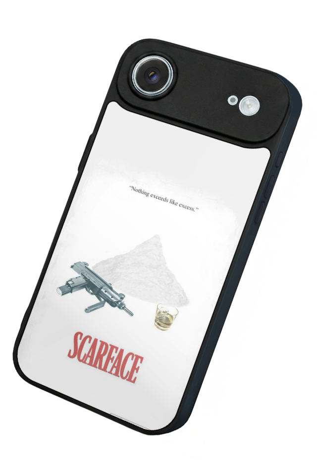 iPhone 17 Air Uyumlu Scarface Tasarımlı Glossy Premium Kılıf