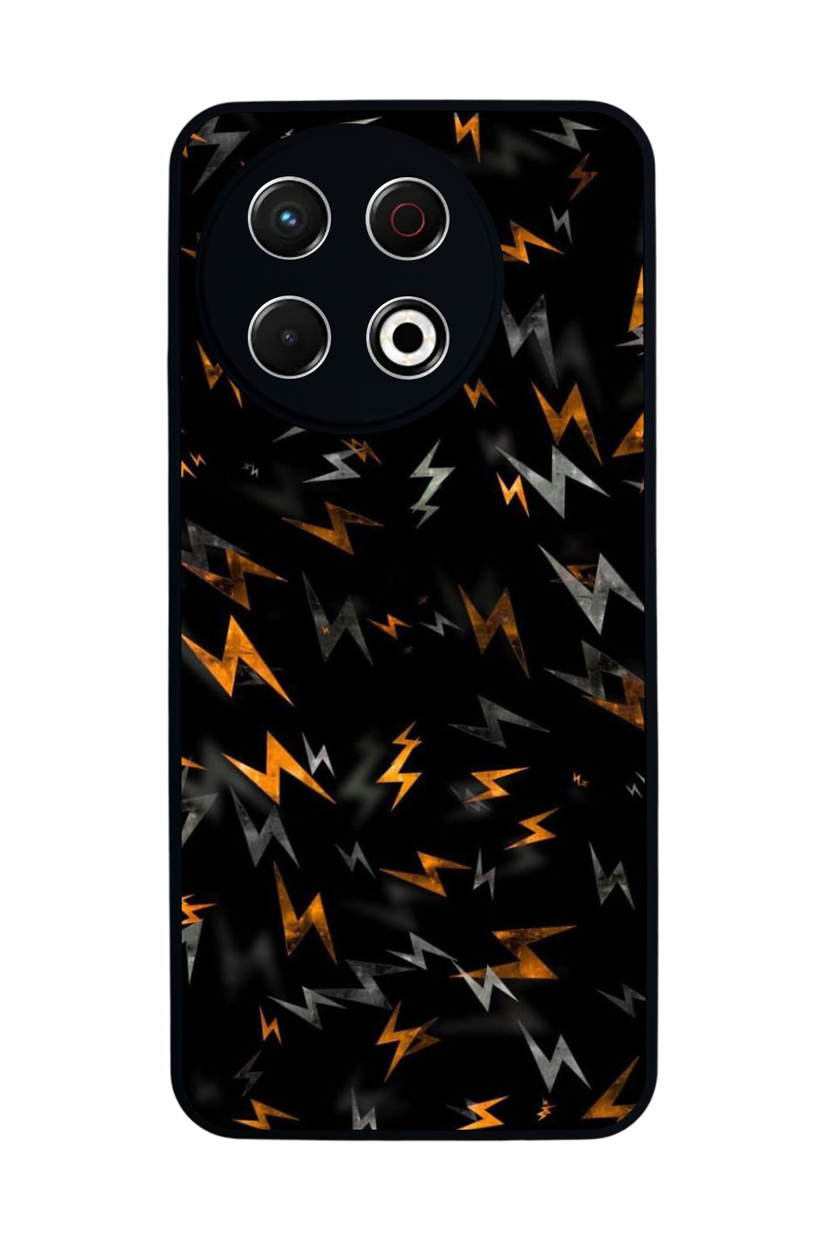 Tecno Spark 30 Pro Uyumlu Simsek Tasarımlı Glossy Premium Kılıf