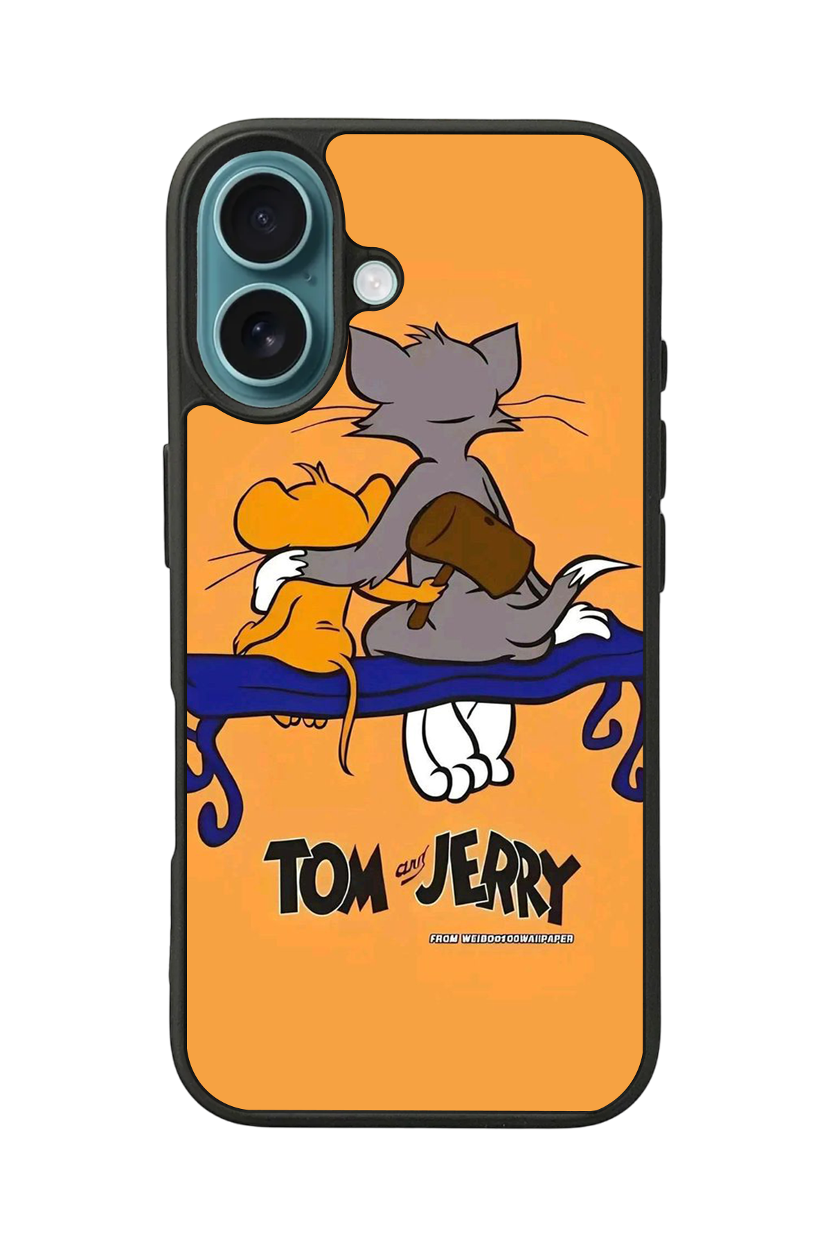 iPhone 16 Plus Uyumlu Tom And Jerry Tasarımlı Glossy Premium Kılıf