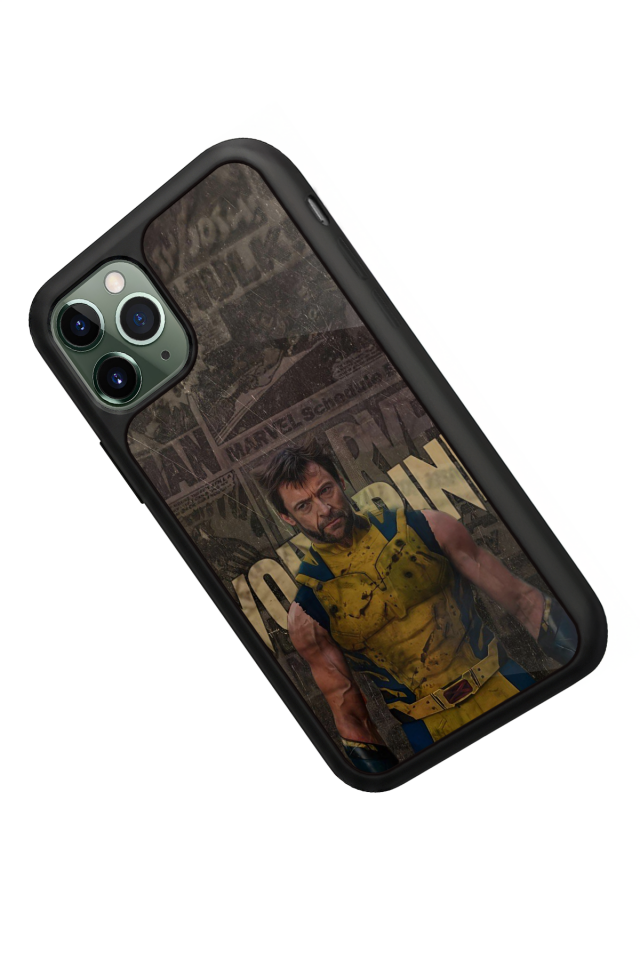 iPhone 11 Pro Max Uyumlu Wolverine Tasarımlı Glossy Premium Kılıf