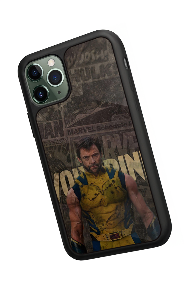 iPhone 11 Pro Max Uyumlu Wolverine Tasarımlı Glossy Premium Kılıf