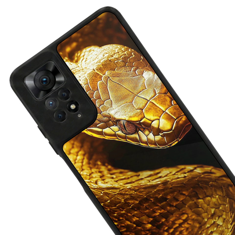 Xiaomi Redmi Note 11 Pro Uyumlu Yılan Tasarımlı Glossy Premium Kılıf