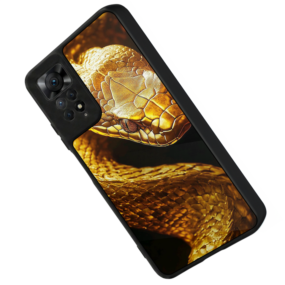 Xiaomi Redmi Note 11 Pro Uyumlu Yılan Tasarımlı Glossy Premium Kılıf