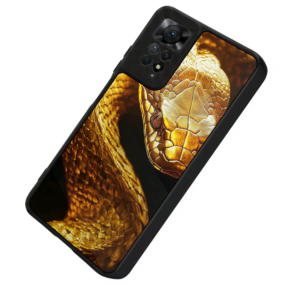 Xiaomi Redmi Note 11 Pro Uyumlu Yılan Tasarımlı Glossy Premium Kılıf
