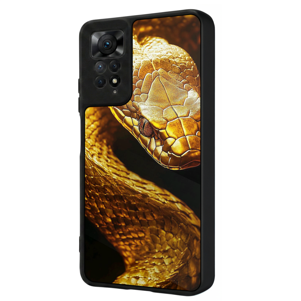 Xiaomi Redmi Note 11 Pro Uyumlu Yılan Tasarımlı Glossy Premium Kılıf