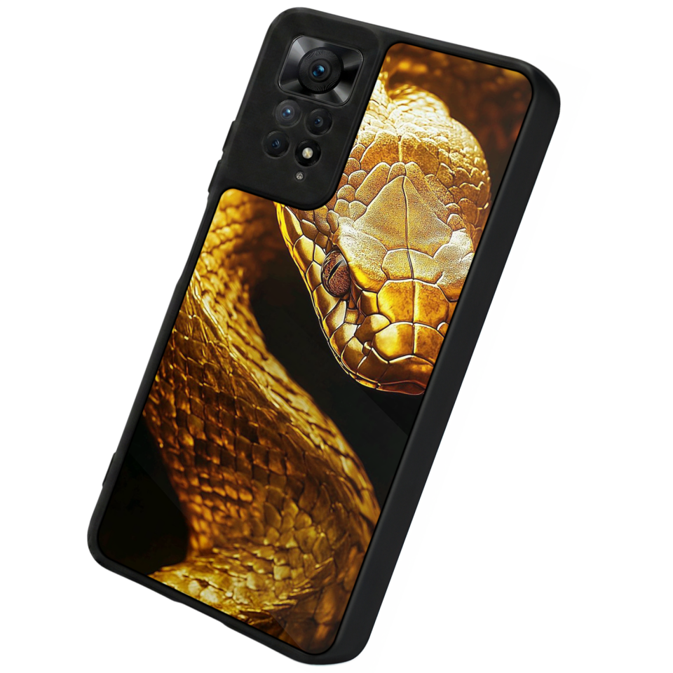Xiaomi Redmi Note 11 Pro Uyumlu Yılan Tasarımlı Glossy Premium Kılıf