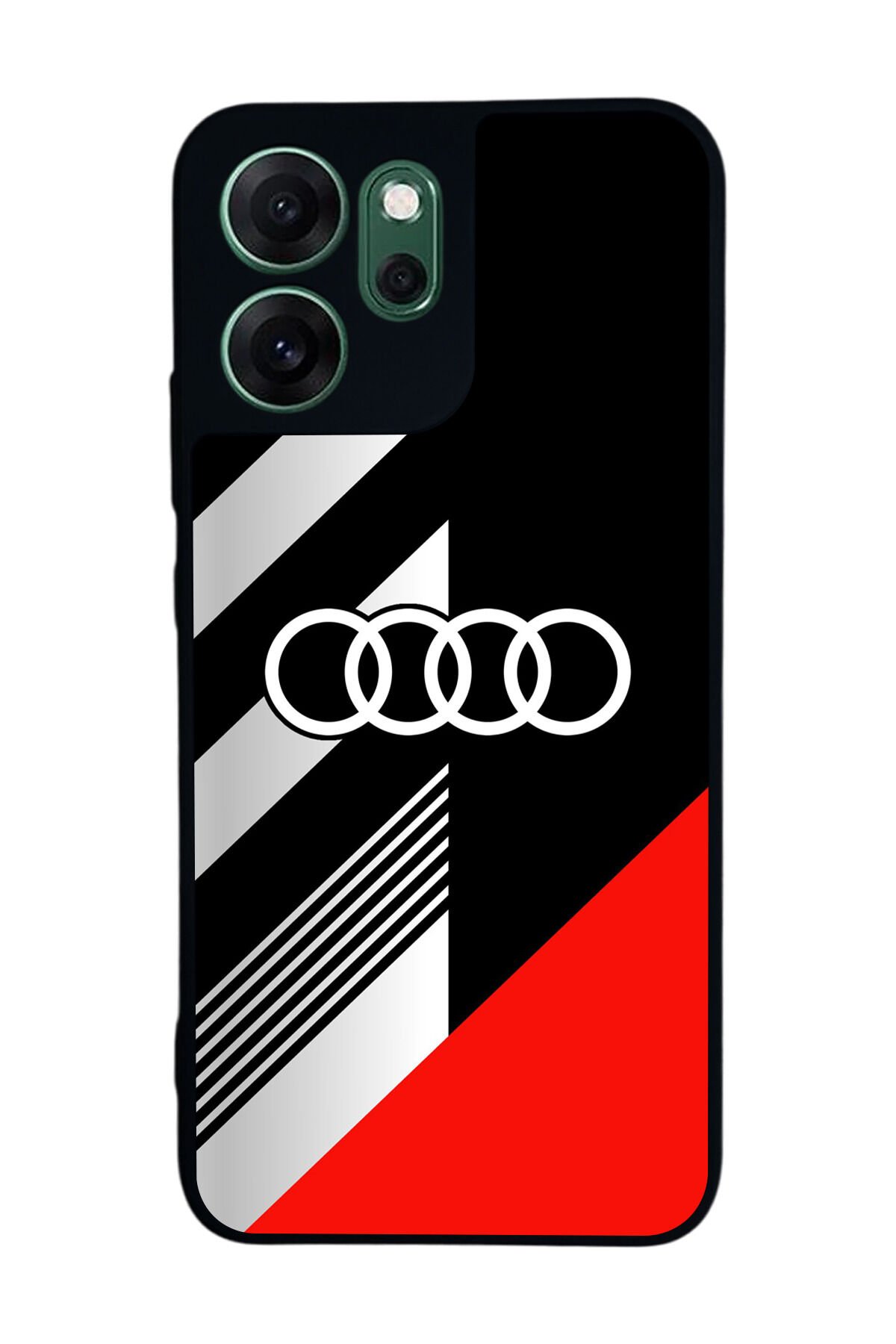 Oppo Reno 14F Uyumlu Audi Tasarımlı Glossy Premium Kılıf